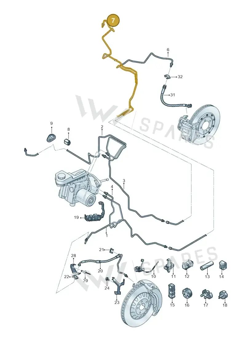 8B3614742F — Audi A5 Limousine (2024-2025) diagram 8wk611020, position 7