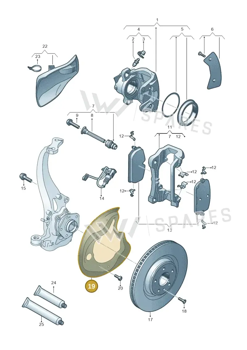 8B3615311A — Audi A5 Limousine (2024-2025) diagram 8wy615030, position 19
