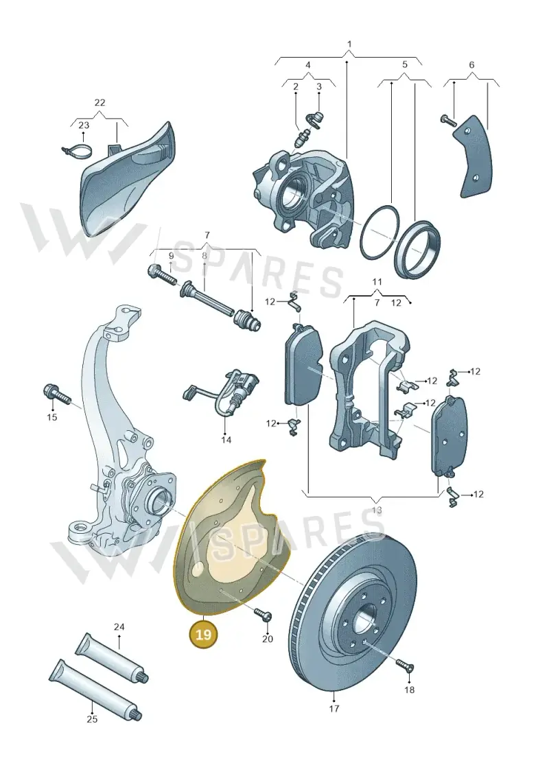 8B3615311B — Audi A5 Limousine (2024-2025) diagram 8wy615030, position 19