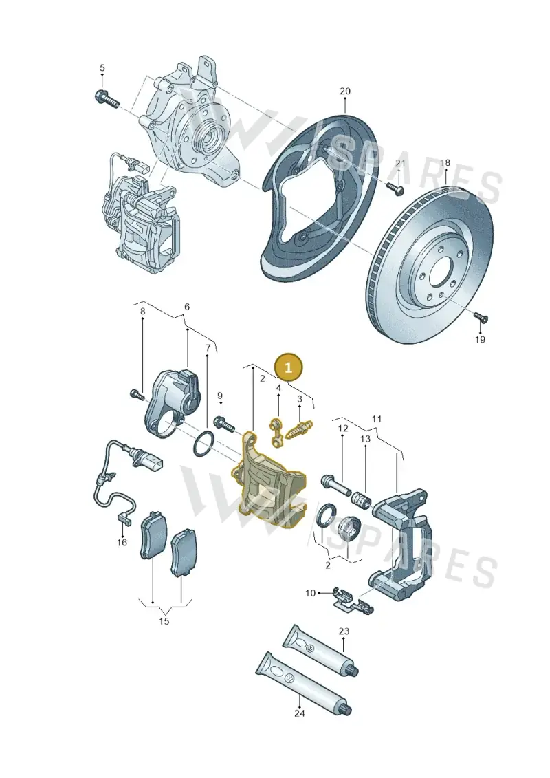 8B3615423C — Audi A5 Limousine (2024-2025) diagram 8wk615060, position 1
