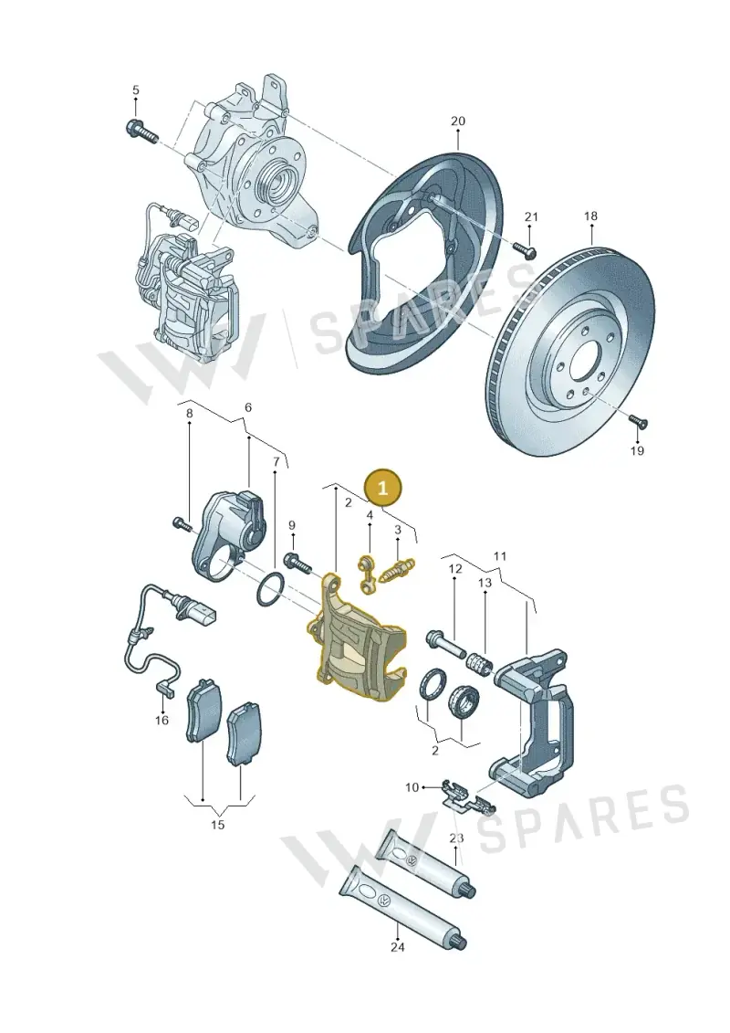 8B3615423F — Audi A5 Limousine (2024-2025) diagram 8wk615060, position 1