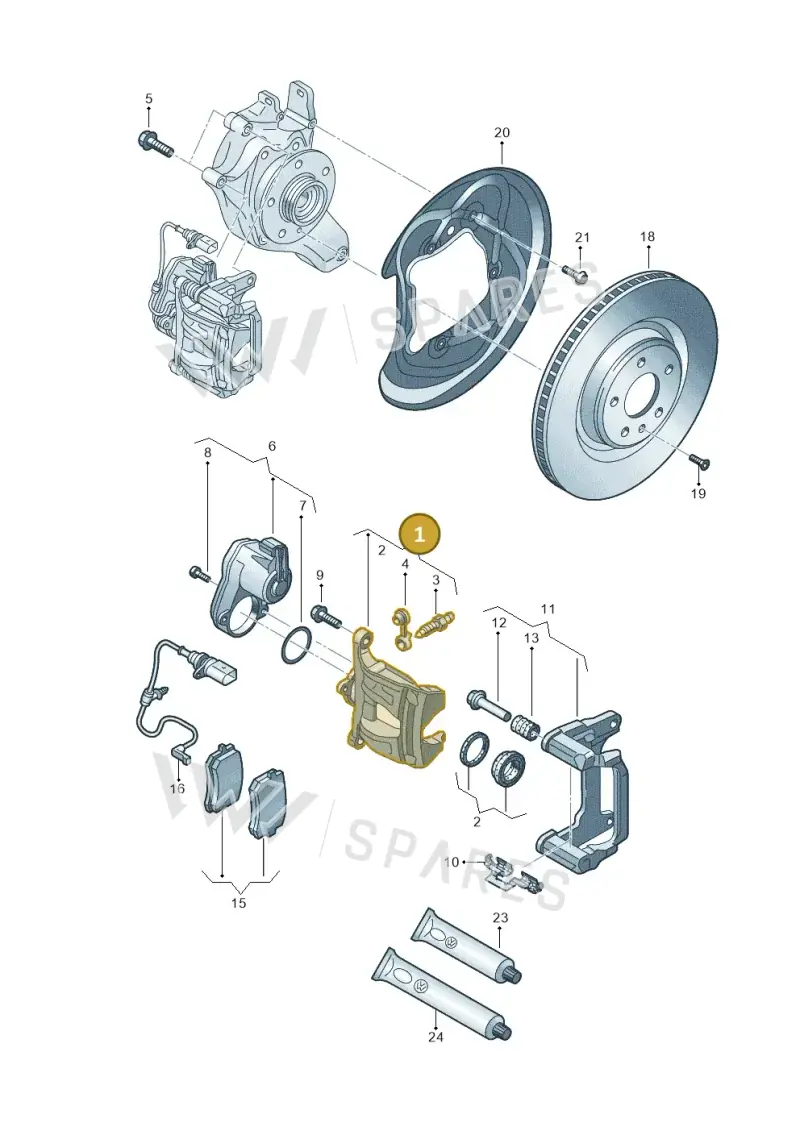 8B3615423 — Audi A5 Limousine (2024-2025) diagram 8wk615060, position 1