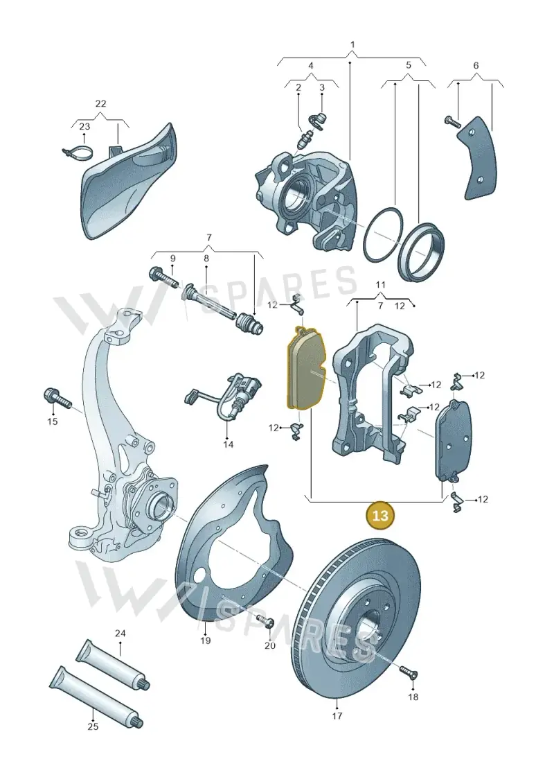 8B3698151D — Audi A5 Limousine (2024-2025) diagram 8wy615030, position 13