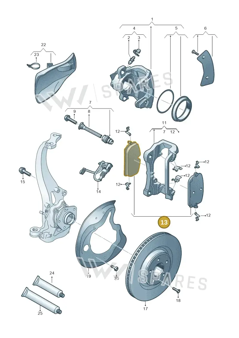 8B3698151E — Audi A5 Limousine (2024-2025) diagram 8wy615030, position 13