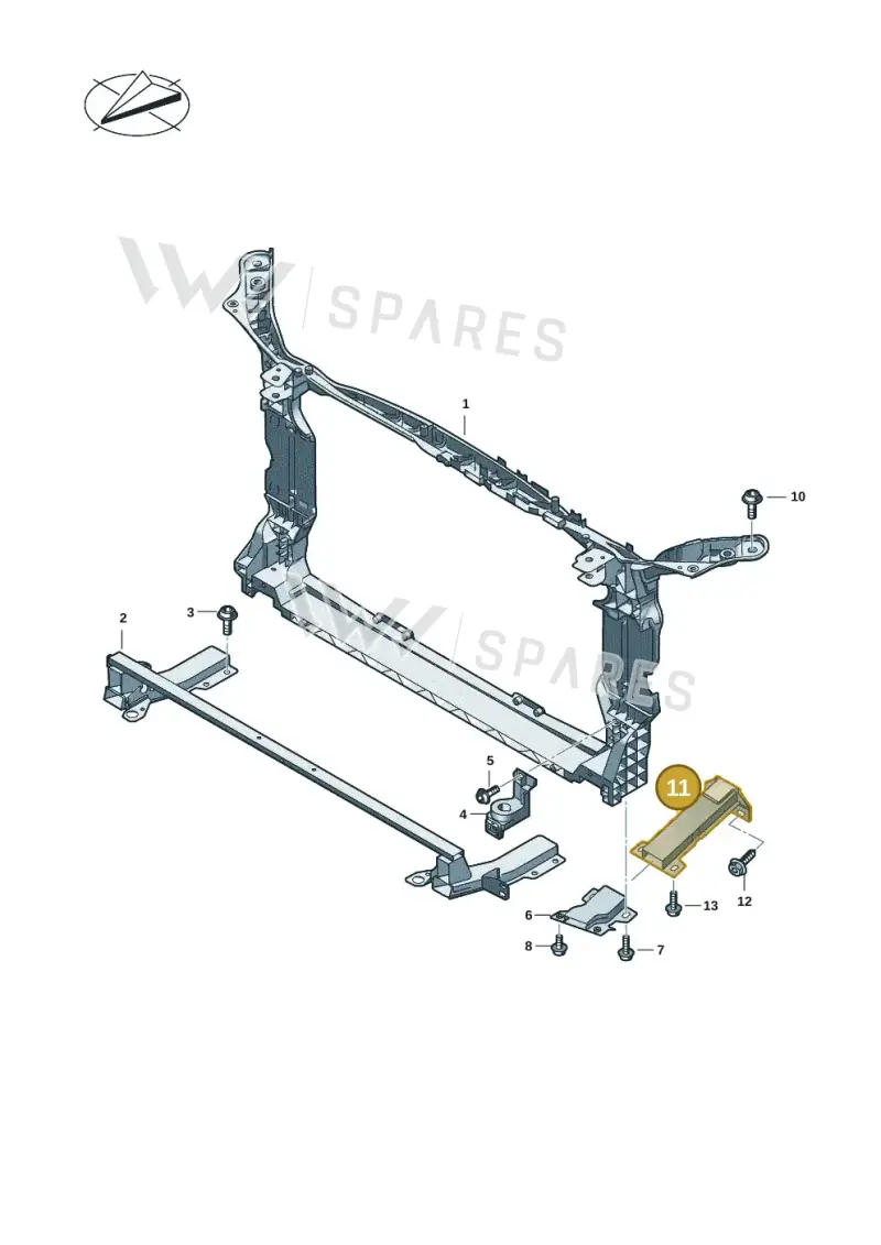 8B3802074 — Audi A5 Limousine (2024-2025) diagram 8wk805000, position 11