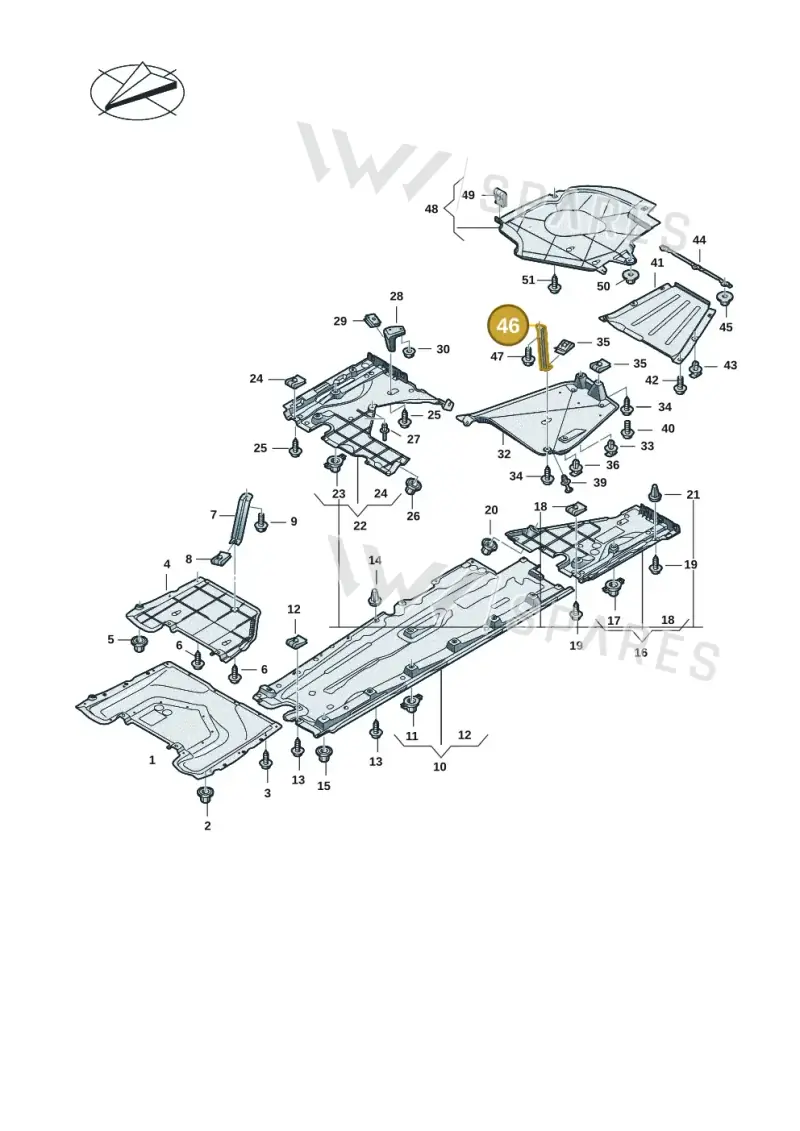 8B3802147 — Audi A5 Limousine (2024-2025) diagram 8wk825000, position 46