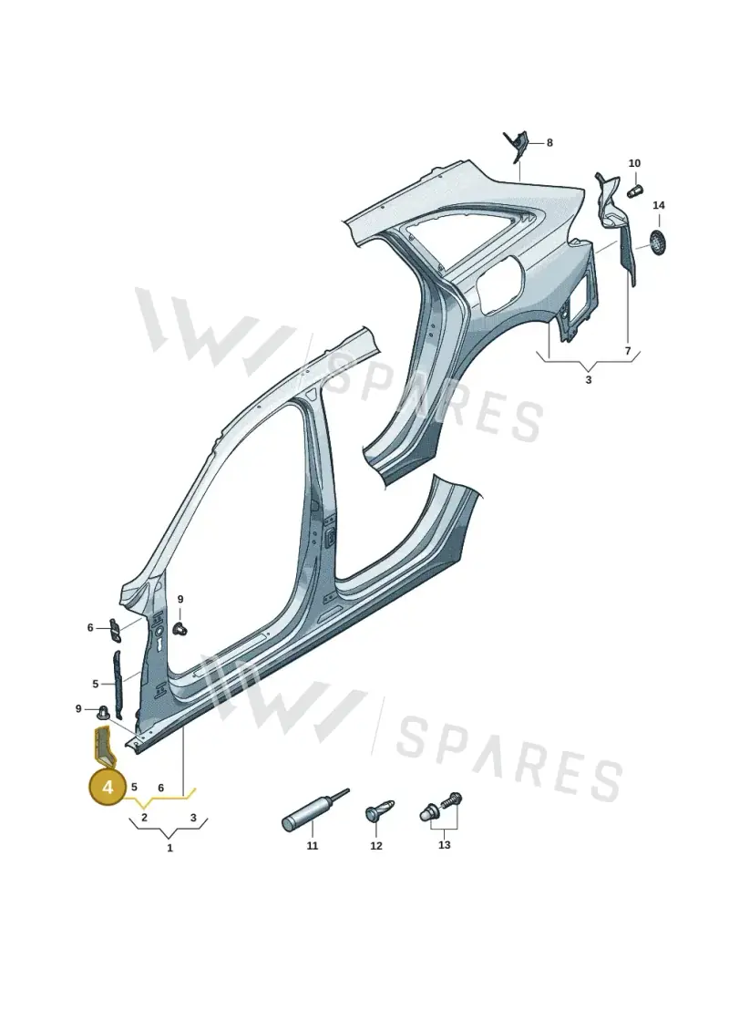 8B3803088 — Audi A5 Avant (2024-2025) diagram 8wk809050, position 4