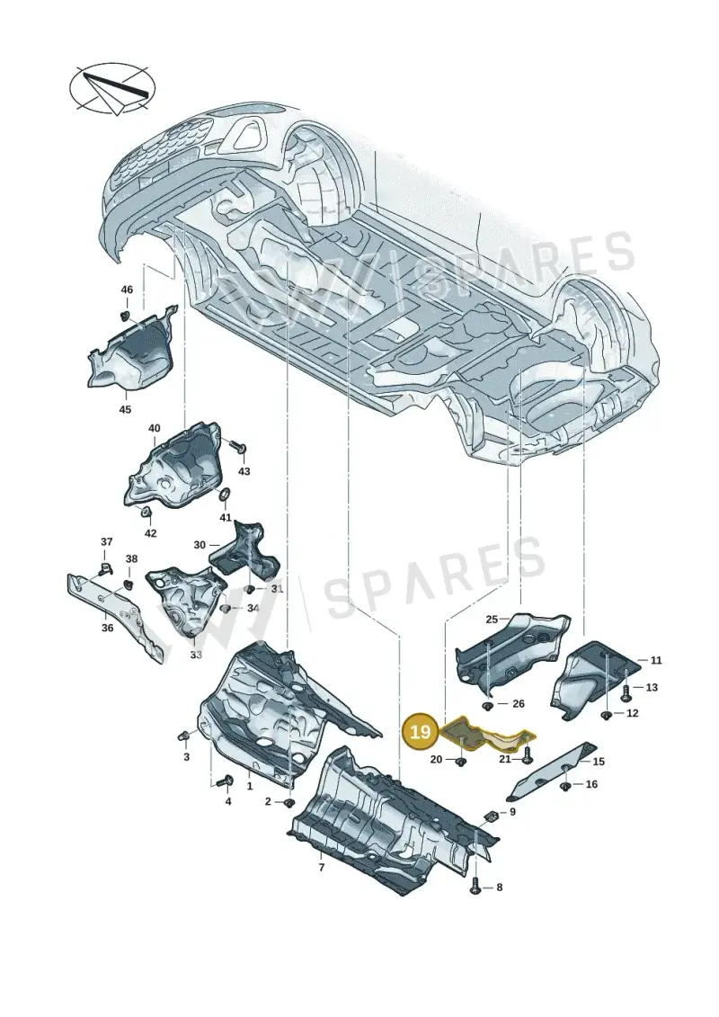 8B3804172 — Audi A5 Limousine (2024-2025) diagram 8wk804000, position 19