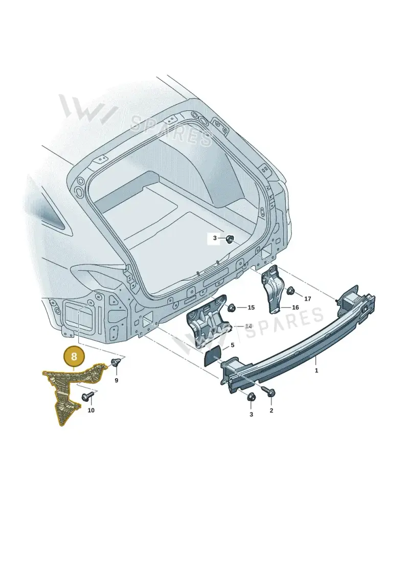 8B3807453B — Audi A5 Limousine (2024-2025) diagram 8wk807500, position 8
