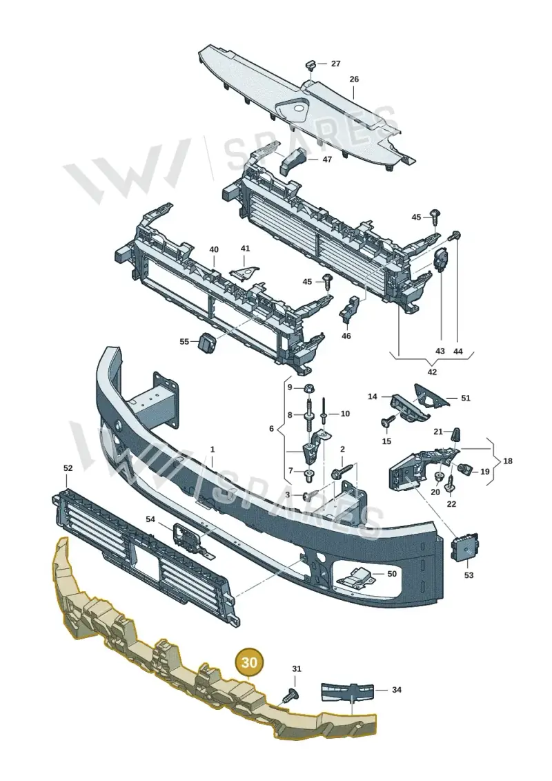 8B3807550A — Audi A5 Limousine (2024-2025) diagram 8wk807000, position 30