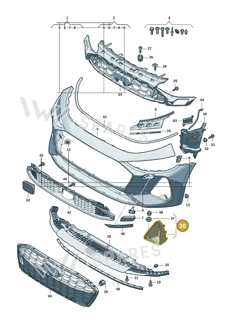 8B3807682A3HK — Audi A5 Limousine (2024-2025) diagram 8wk807100, position 36