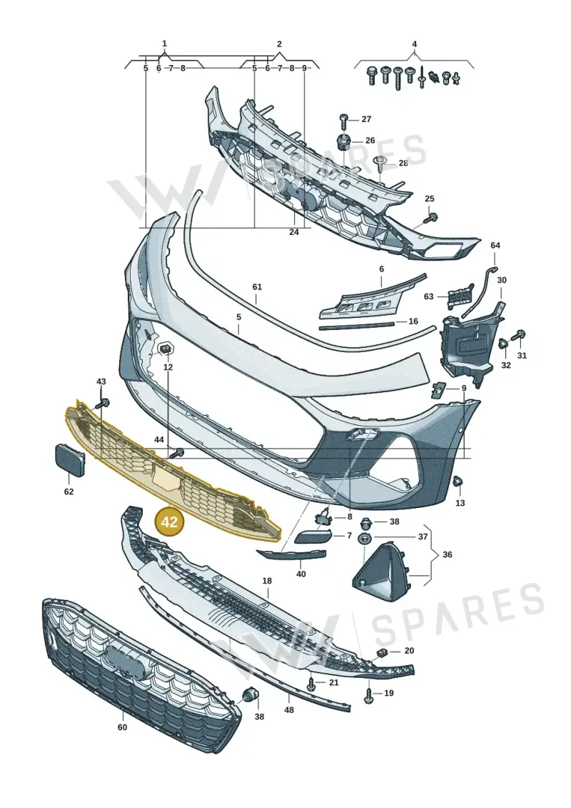 8B3807683B9B9 — Audi A5 Limousine (2024-2025) diagram 8wk807100, position 42