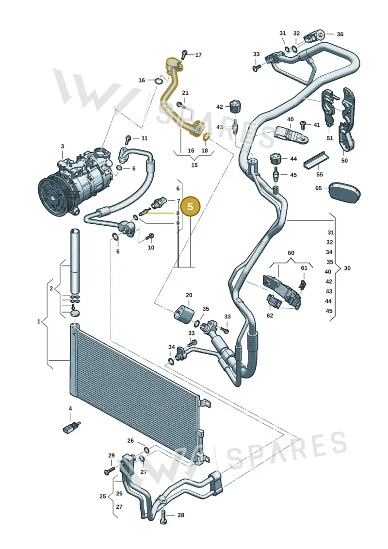 8B3816721H — Audi A5 Limousine (2024-2025) diagram 8wk260400, position 5
