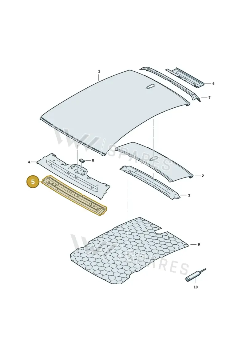 8B3817945 — Audi A5 Limousine (2024-2025) diagram 8wh817000, position 5