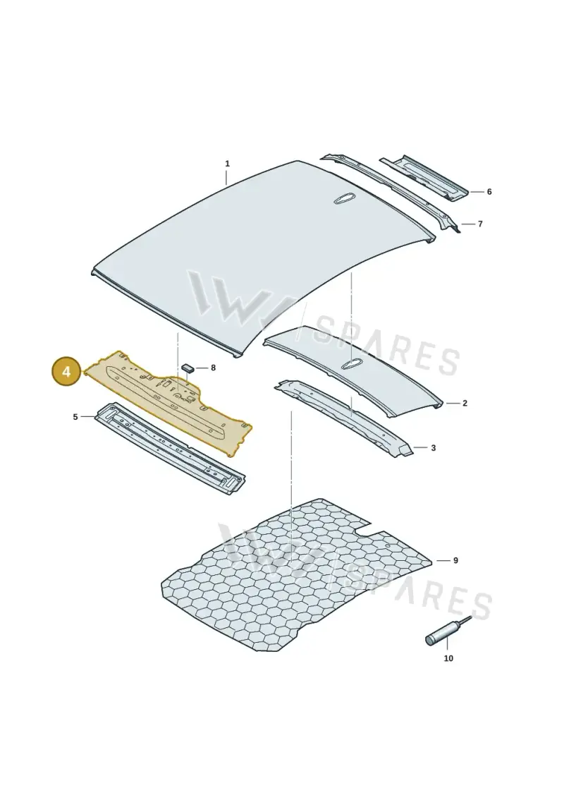 8B3817989A — Audi A5 Limousine (2024-2025) diagram 8wh817000, position 4