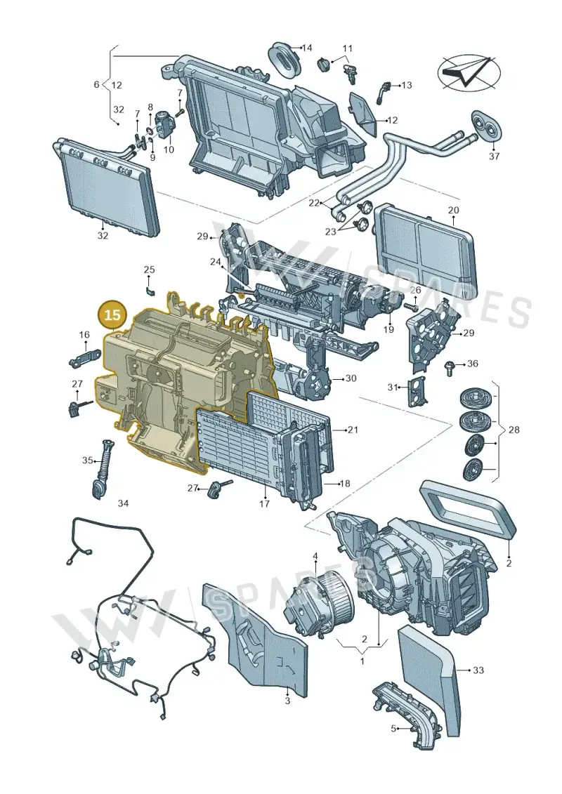 8B3820356 — Audi A5 Limousine (2024-2025) diagram 859820210, position 15