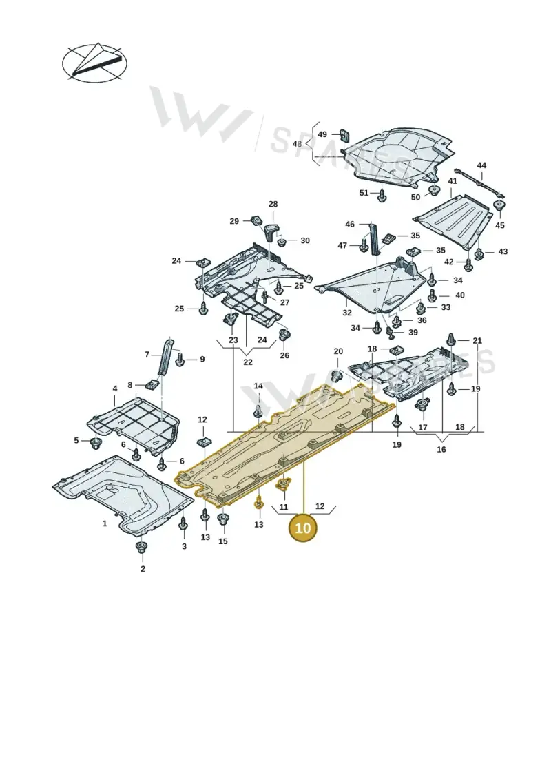 8B3825207B — Audi A5 Limousine (2024-2025) diagram 8wk825000, position 10
