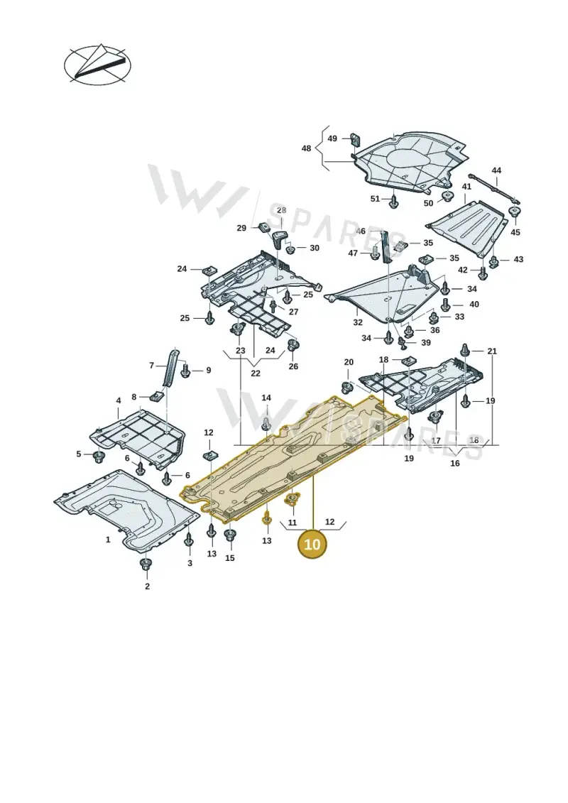 8B3825207C — Audi A5 Limousine (2024-2025) diagram 8wk825000, position 10