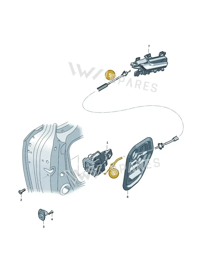 8B3837085 — Audi A5 Limousine (2024-2025) diagram 8wk837030, position 5