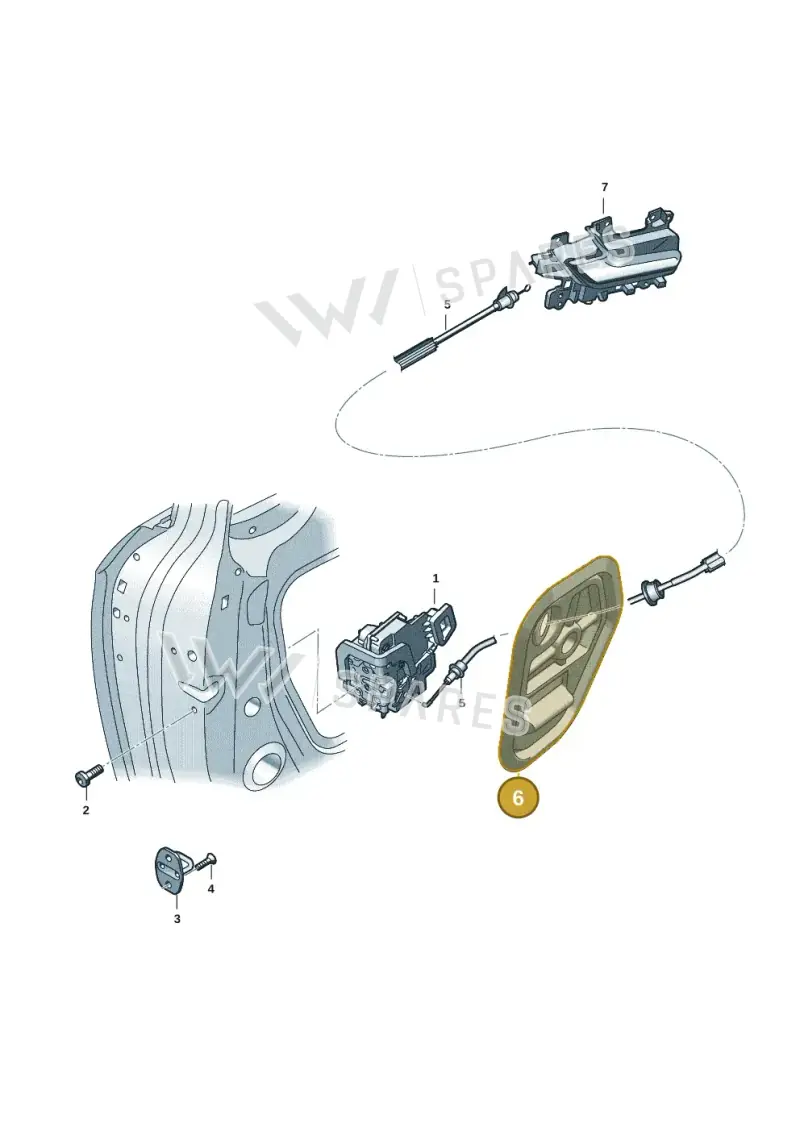 8B3837916 — Audi A5 Limousine (2024-2025) diagram 8wk837030, position 6