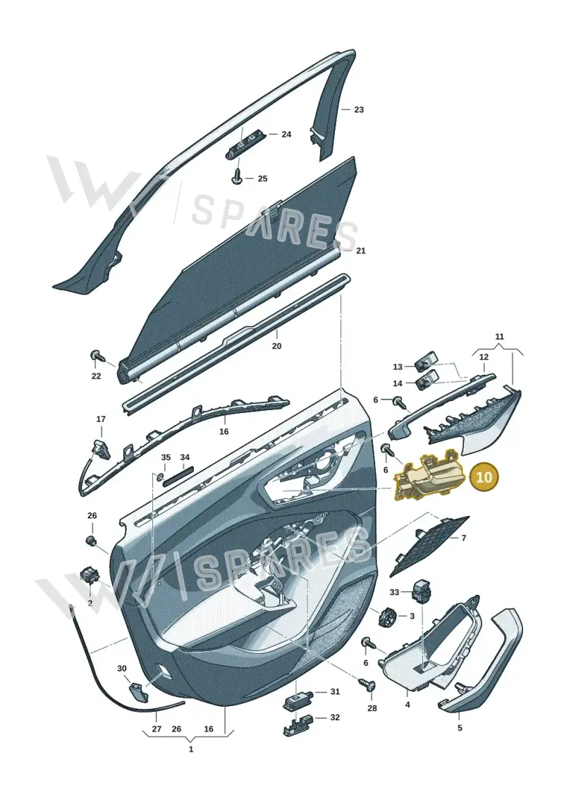8B3839020F4PK — Audi A5 Limousine (2024-2025) diagram 8wh867400, position 10