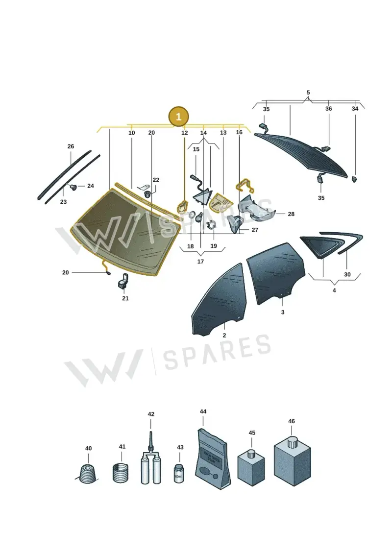8B3845099KNVB — Audi A5 Limousine (2024-2025) diagram 8wh845000, position 1
