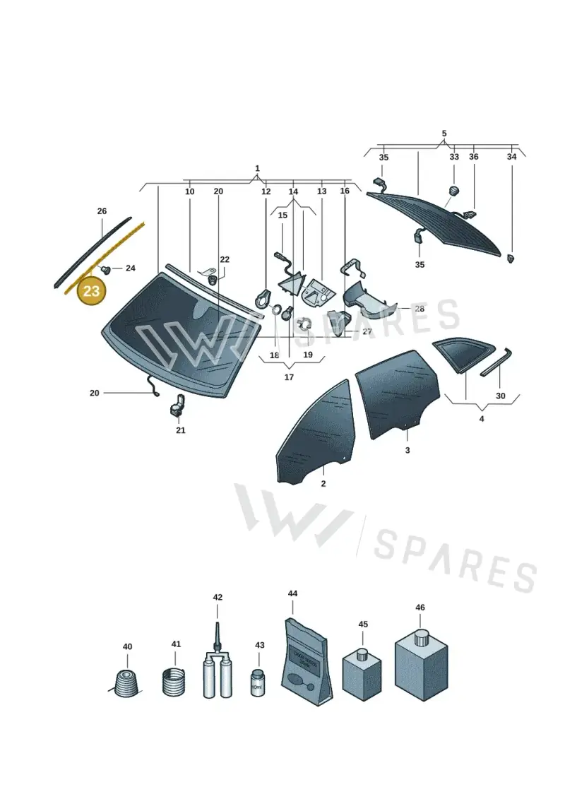 8B3845454 — Audi A5 Avant (2024-2025) diagram 8wk845000, position 23
