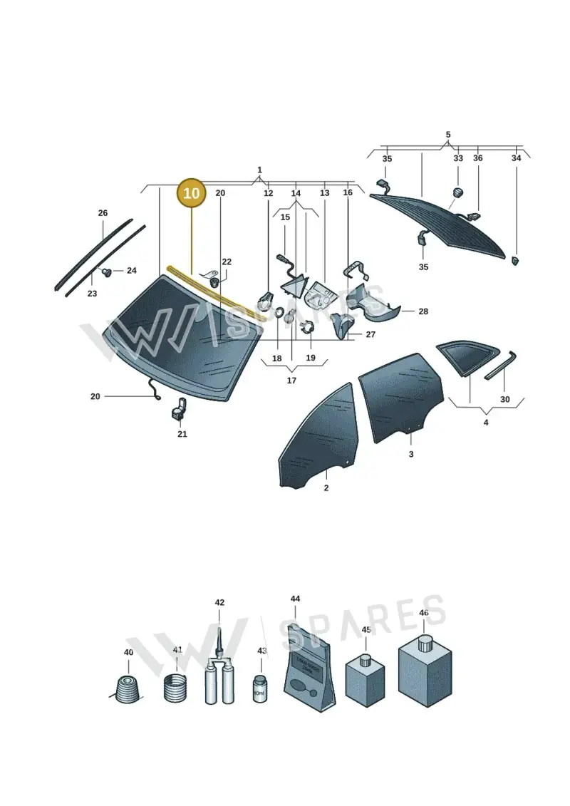 8B3853306 — Audi A5 Avant (2024-2025) diagram 8wk845000, position 10