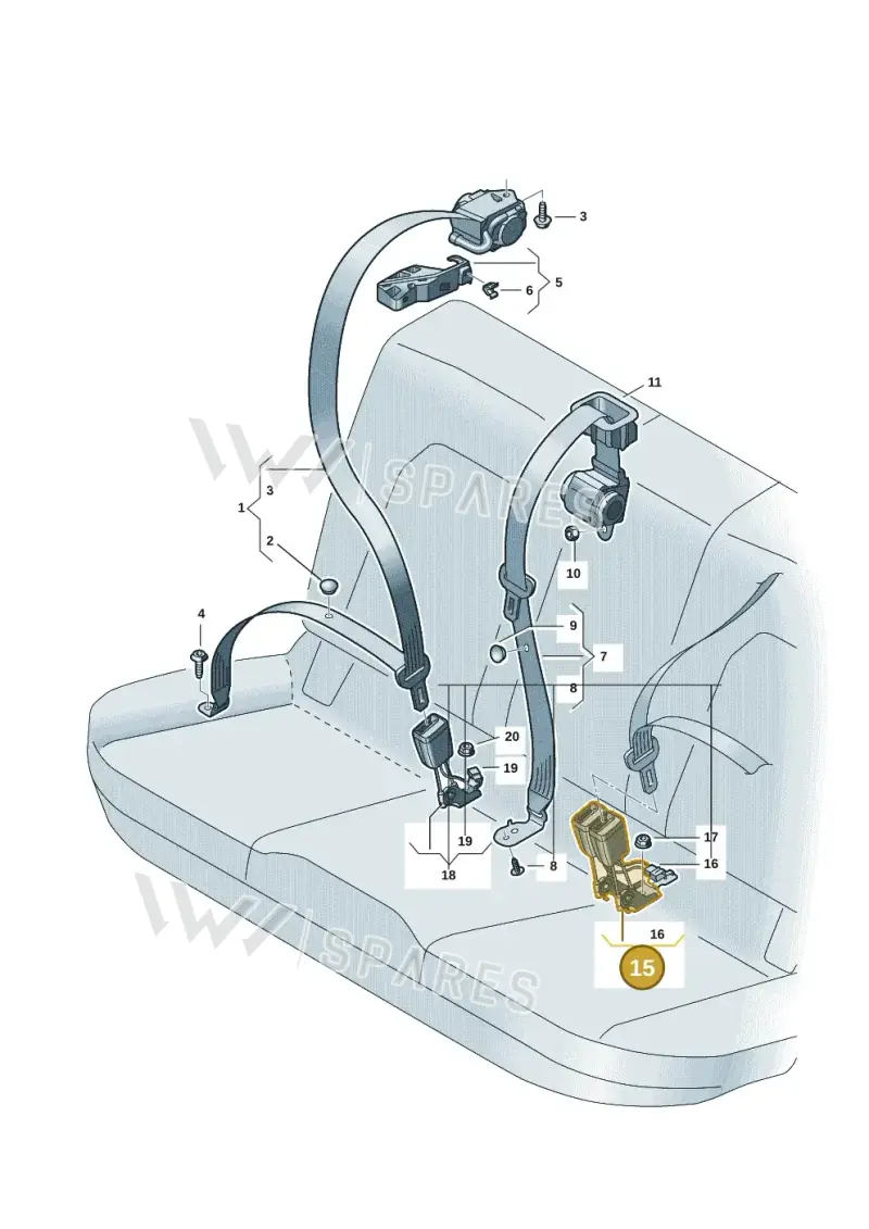 8B3857739MNB — Audi A5 Limousine (2024-2025) diagram 8wh857700, position 15