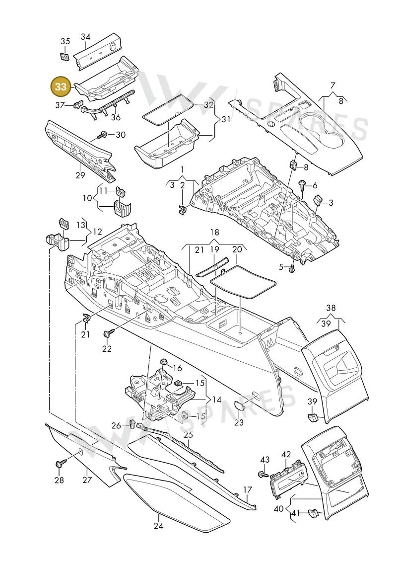 8B3864131A4PK — Audi A5 Limousine (2024-2025) diagram 8wk863500, position 33