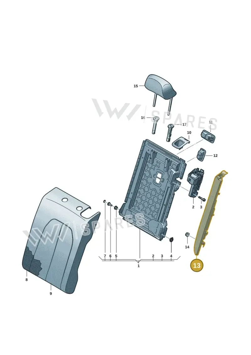 8B3885701EFH4 — Audi A5 Limousine (2024-2025) diagram 8wh885200, position 13