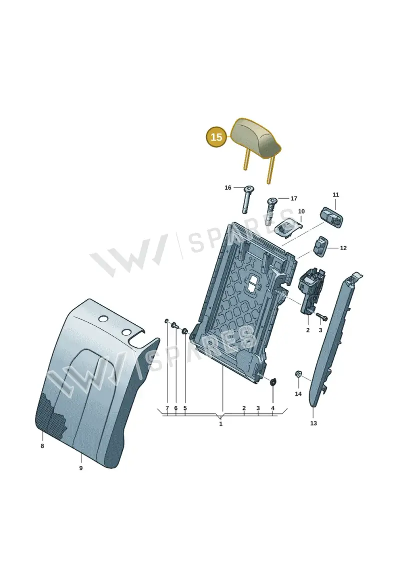 8B3885901DMG4 — Audi A5 Limousine (2024-2025) diagram 8wh885200, position 15