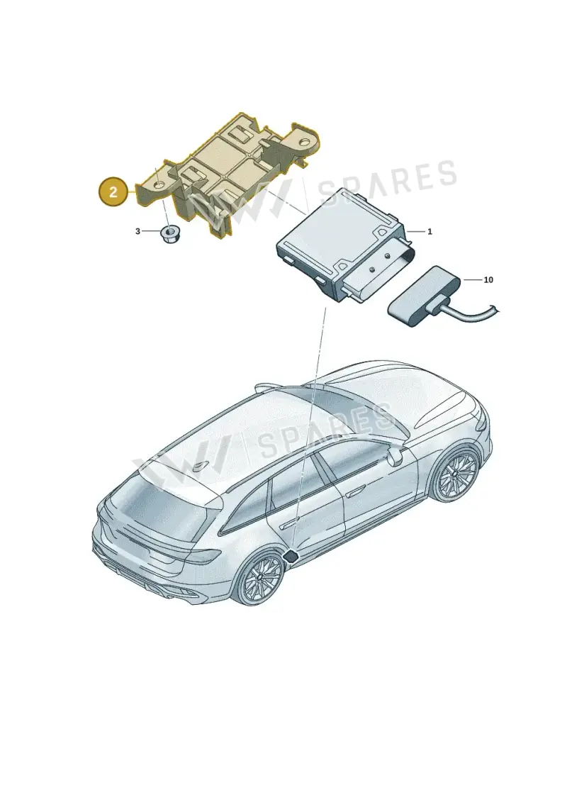 8B3907731 — Audi A5 Limousine (2024-2025) diagram 8wh201100, position 2