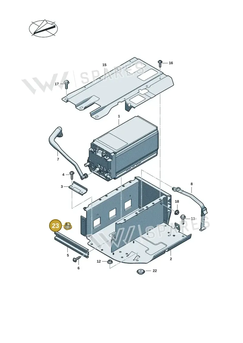 8B3915143A — Audi A5 Avant (2024-2025) diagram 8wk915005, position 23