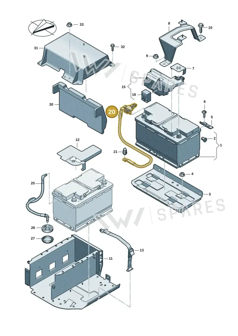 8B3915181A — Audi A5 Limousine (2024-2025) diagram 8wh915000, position 20