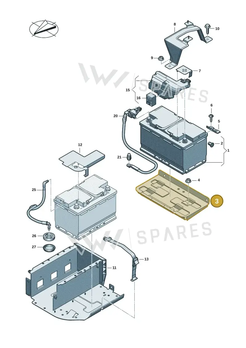 8B3915514B — Audi A5 Avant (2024-2025) diagram 8wk915000, position 3
