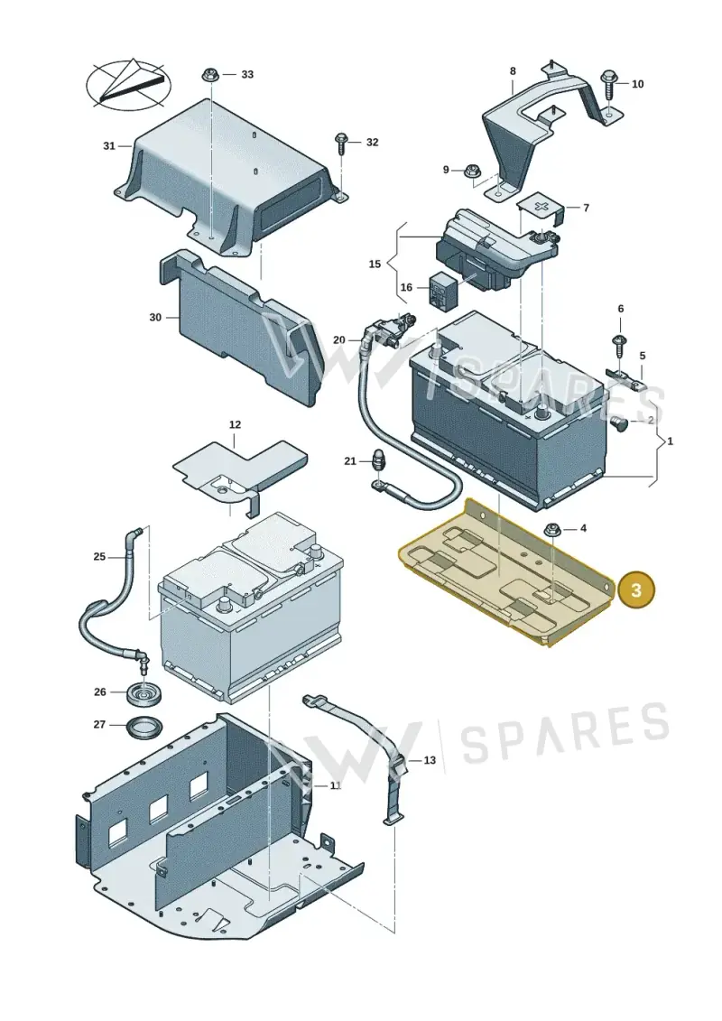 8B3915514B — Audi A5 Limousine (2024-2025) diagram 8wh915000, position 3