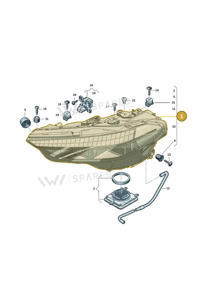 8B3941033N — Audi A5 Limousine (2024-2025) diagram 8wk941050, position 1