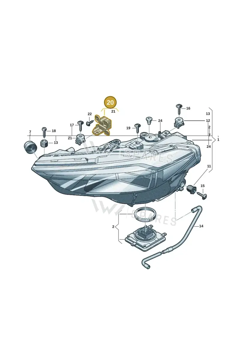 8B3941155 — Audi A5 Limousine (2024-2025) diagram 8wk941000, position 20