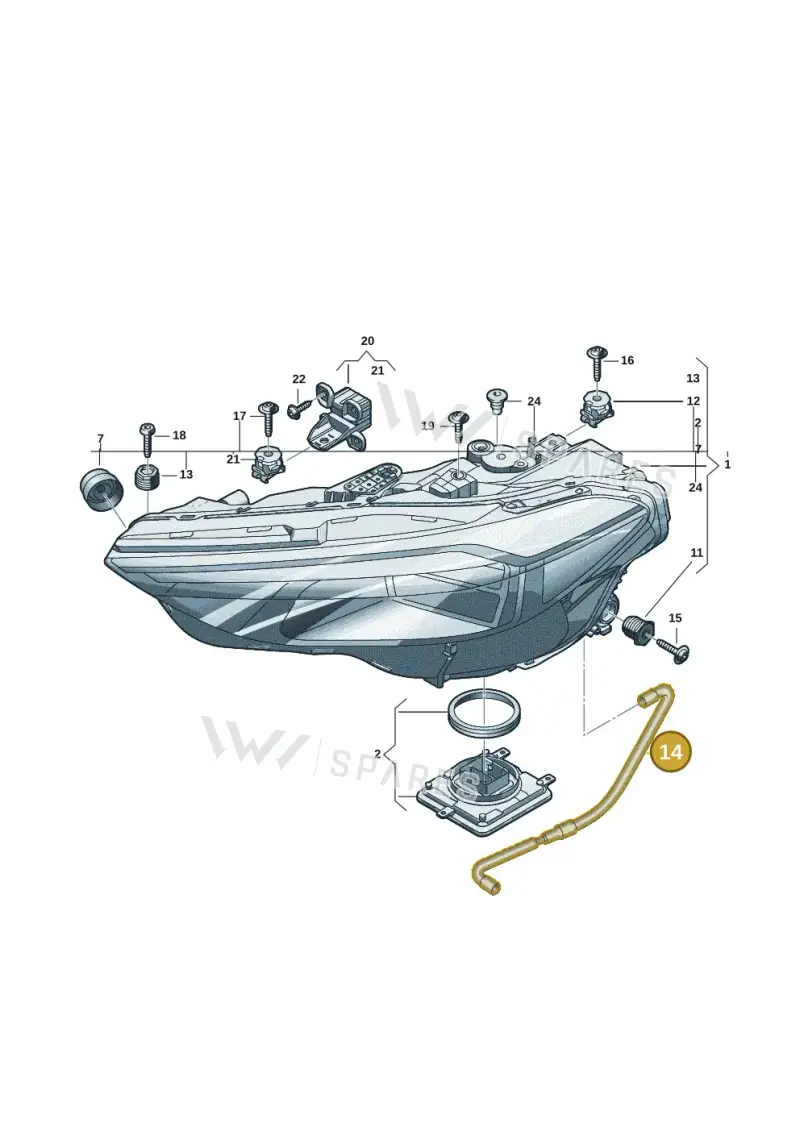 8B3941718B — Audi A5 Limousine (2024-2025) diagram 8wk941000, position 14