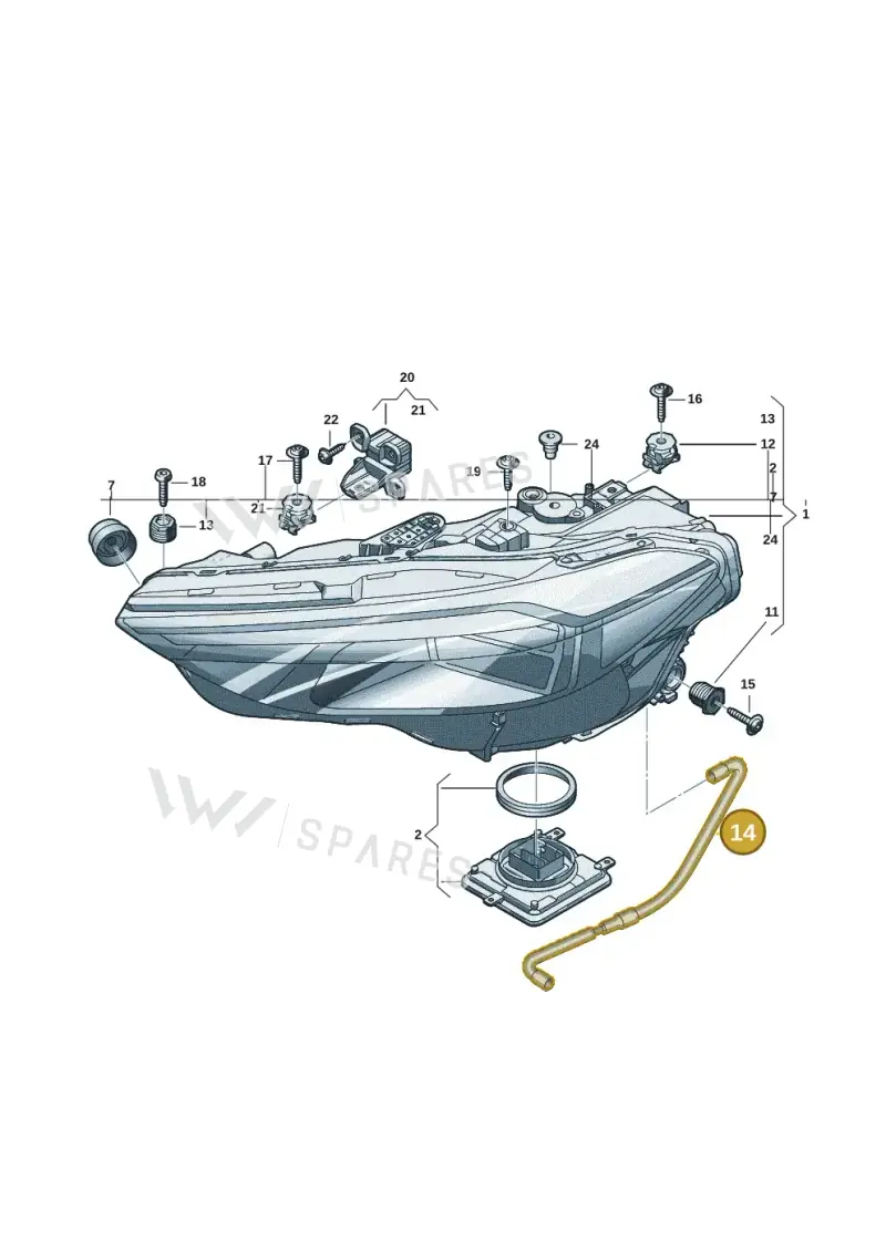 8B3941718 — Audi A5 Limousine (2024-2025) diagram 8wk941000, position 14