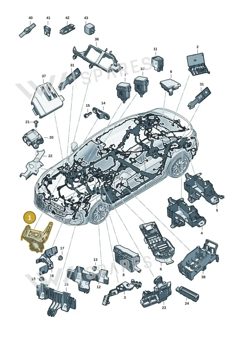 8B3941823D — Audi A5 Limousine (2024-2025) diagram 8wh971800, position 1