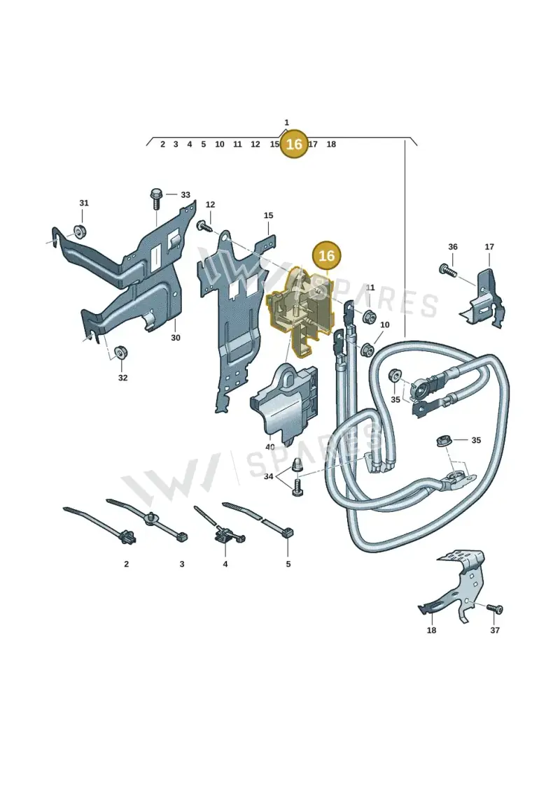 8B3941828F — Audi A5 Limousine (2024-2025) diagram 8wk972080, position 16