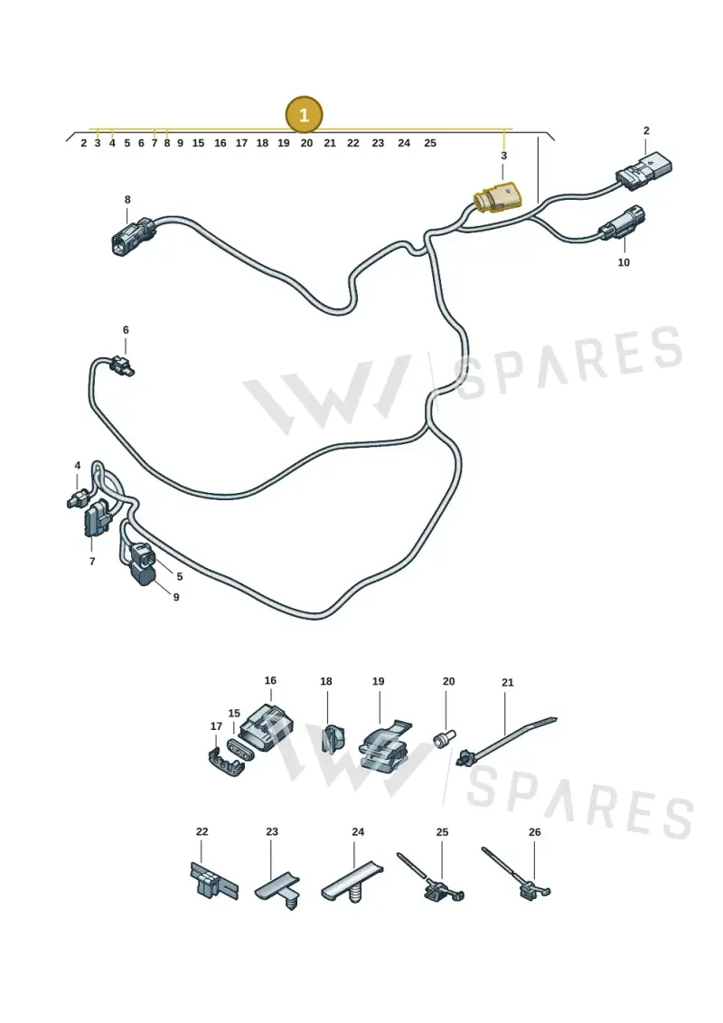 8B3971073J — Audi A5 Limousine (2024-2025) diagram 8wk972840, position 1