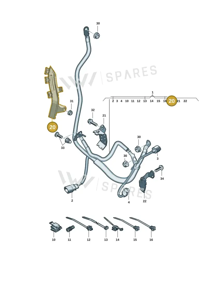 8B3971341L — Audi A5 Limousine (2024-2025) diagram 8wk972050, position 20