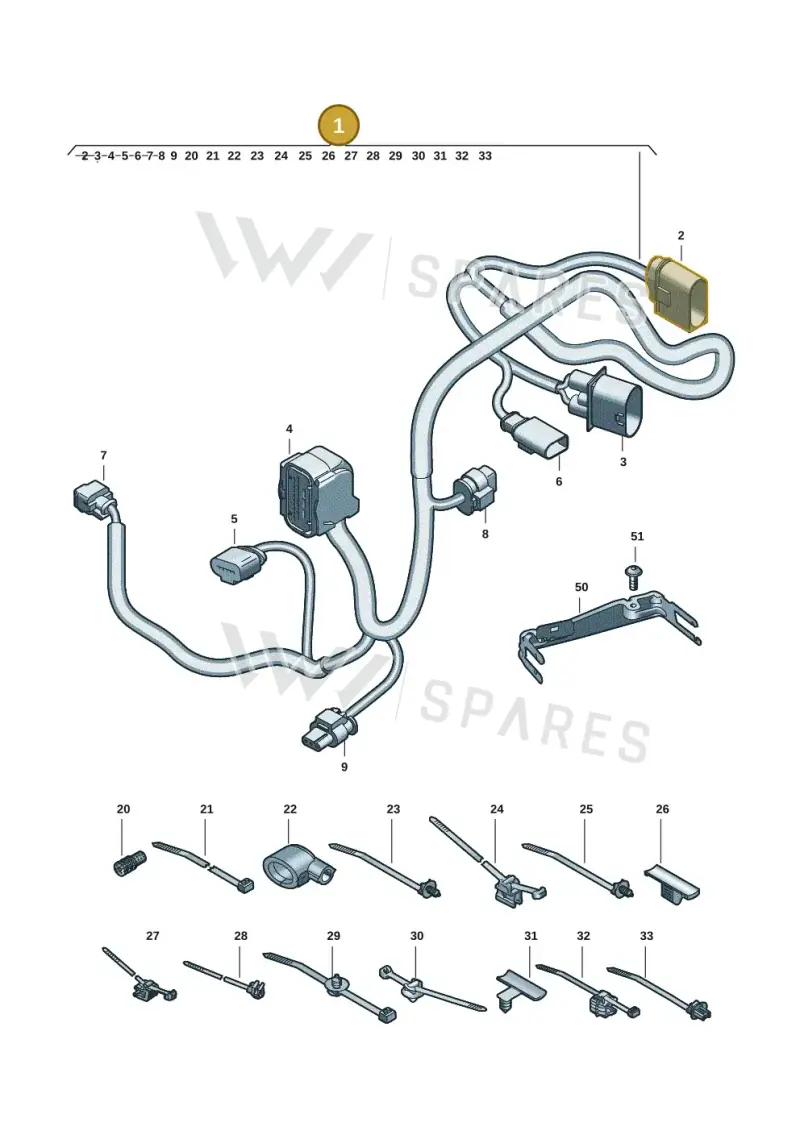 8B3971499F — Audi A5 Limousine (2024-2025) diagram 8wk972810, position 1