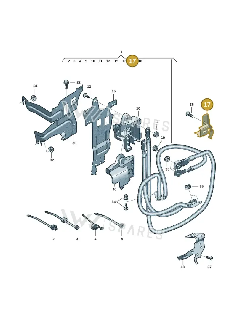 8B3971502L — Audi A5 Limousine (2024-2025) diagram 8wk972080, position 17