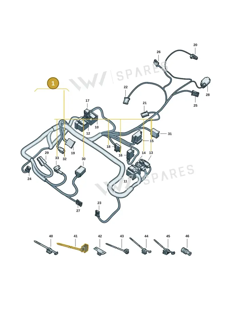8B3971641AA — Audi A5 Limousine (2024-2025) diagram 8wk972900, position 1