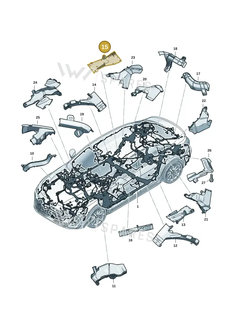 8B3971822B — Audi A5 Limousine (2024-2025) diagram 8wh971800, position 15