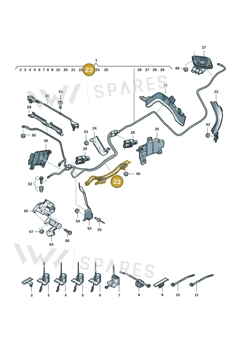 8B3971824BR — Audi A5 Limousine (2024-2025) diagram 8wk972020, position 23